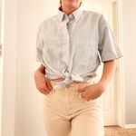 Lands' End  Seersucker Short Sleeve Blouse Photo 1