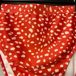 Nasty Gal Spot Tie Front Bikini Set in Burnt Orange and White size 14 NEW Photo 10