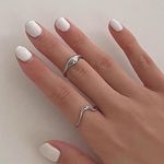 Sterling Silver Silver Wave Ring  Ring Stacking Ring Silver Photo 0