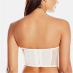 Calvin Klein Women’s Size 34B Ivory Lace Corset Top Longline Bra Strapless Photo 5