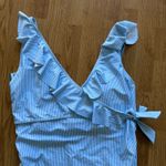 Kindred Bravely Ruffle Wrap Maternity & Nursing One Piece Swimsuit Blue Size undefined Photo 4
