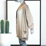 Vintage Escada Margaretha Ley Pink Cotton Silk Satin Trim Size L Photo 3