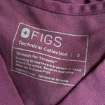 FIGS Technical Collection Scrub Top Medical Nurse Plum Small Photo 2