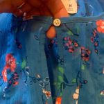 Hollister Blouse medium multicolored with Peplum and Short Sleeves ruffle bottom Photo 3