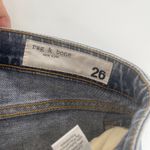 Rag and Bone Womens Size 26 Dre Low Rise Jean Shorts Blue Medium Wash Denim Cutoff Photo 2