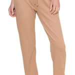 NWT Jac Parker Lazy Day Lux Lounge Pants Natural Ribbed Knit Sweatpants Tan Photo 0