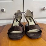 Caparros  Savannah Chocolate silk heels size 8.5M Photo 3