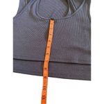 Cider Wide Strap Cropped Tank Top Sporty Workout Athletic Casual Everyday Gray Size XL Photo 6