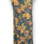 Requirements Vintage 90s Sleeveless Mixed Animal Print Maxi Dress Green Yellow Brown Large Photo 1