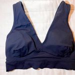 JoyLab  Scalloped Black V-Neck Sports Bra Size Small Photo 2