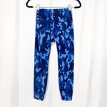 Addison Bay High Rise Cropped Active Leggings: Navy Blue Camo Camouflage Photo 2
