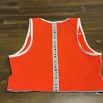 Balance Athletica  Isotope Sports Bra Crop Top Orange White Zipper Logo M Photo 3