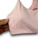 NEW Marika Pink Sports Bra Racerback Padded Light Support Athletic Size Large Photo 1
