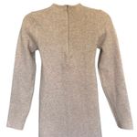 ZARA Midi Sweater Dress Sz M Winter Chic Neutral Knit Minimalist Photo 2