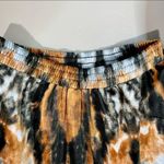 Topshop Women’s Tie Dye Long Sleeve Velvet Velour Smocked Cropped Pullover Sz 6 Photo 2