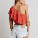 Jen's Pirate Booty NEW Jen’s Pirate Booty x Free People One Shoulder Crop Top Orange Size Large Photo 1