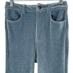 ZARA NEW  Vintage Style Retro Blue Corduroy Slim Flare Pants Size 2/34 Photo 2