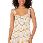 Free People NWT  Women's Sasha Sweetheart-Neck Mini Dress Multi Floral Size L Photo 1