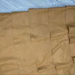 ZARA  women calfskin leather brown tiered ruffle midi sleeveless dress small Photo 3