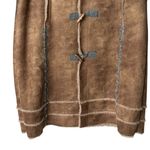 Baby Phat  Penny Lane Y2K VTG Tan Toggle Coat faux suede Sherpa Embroidered XL Photo 4