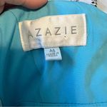 Azazie Sz 6 Light Blue Maxi Chiffon Dress with Slit Photo 6