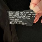 Club Monaco Wool Josette Faux Fur Removable Collar Zip Peacoat Black Large $495 Photo 11