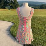 Lilly Pulitzer Lily Pulitzer Dress Neon Coral Green Blue Yellow Womens Small Paisley Photo 6