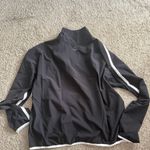 Beyond Yoga NWT  Stretch Woven Course Contrast Half Zip Pullover size L black Photo 3