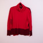 Summersalt The Coziest Cashmere Wool Knit Stretch Turtleneck Sweater Pinot Lava Photo 0