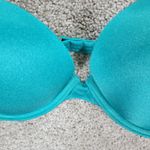 Victoria's Secret  Bombshell Bikini Top‎ Womens A Cup Teal Blue Padded Push Up Bra Photo 4