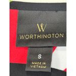 Worthington  Women's Blouse Top Size S Floral Print V Neck 3/4 Sleeve‎ Photo 5