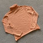 Talbots Vintage  Orange Turtleneck Sweater Pullover Shirt Ribbed Soft Size Med Photo 7