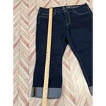 NY and Company Curvy Skinny Crop Jeans Dark Wash Women's 14 Large NYC Capri Blue Photo 6