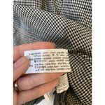 ZARA Black White Houndstooth V Neck Mini Dress Womens Sz XS Long Sleeve Photo 7