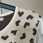 Gudrun Sjoden rare 100% organic cotton unique shapes hearts cardigan Brown Size XS Photo 5