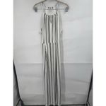 Candies Maxi‎ Sundress Women XXL Ivory Striped Slit Front Beach Resortwear Photo 1