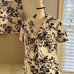 John Meyer Floral Pencil Skirt Suit 16 Black Photo 10