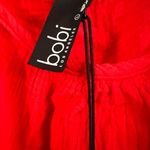  Ruffle Hem Cami Dress In Lipstick by Bobi Los Angeles - nwt size L Photo 2