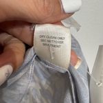 Rebecca Taylor  Gray Jaguar V-Neck Silk Blouse Sz 4 NWT Photo 6