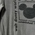 Disney  PARKS Lurex Long Sleeve Crew Neck Knit Sweater Silver Sz S Photo 2