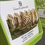 House of Harlow 1960 | Hoop Earring Trio ✨ Gold Photo 4