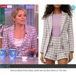 Veronica Beard 💕💕 Etney Tweed Dickey Jacket Light Lavender Multi-Color 10 NWOT Photo 4