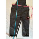 Aerie Werk & Play Corduroy Overalls Smoked Gray Cuffed Straight Leg Size Large Photo 9