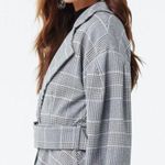 Forever 21 Plaid Blazer with peplum and ti… Photo 11