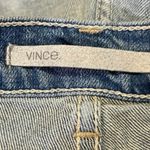 Vince Blue Distressed Mid Rise Medium Wash Raw Hem Cut Off Denim Jeans Shorts 27 Photo 3