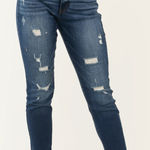 Kancan Dark Wash High Rise Skinny Jeans Size 9/28 Distressed Casual Everyday Blue Photo 0