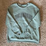 SheIn Women’s Oversized Light Green Fleece Sweatshirt M Photo 0