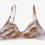 Madewell  Lightweight  Loungewear Blush Pink Triangle Bra Size L Photo 0