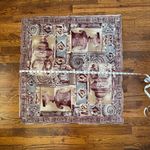 Liz Claiborne Vintage 1995 Women’s 100% Silk Ornate Baroque Style Printed Scarf Photo 5