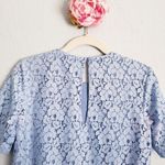 Likely ‎ Light Blue Lace Overlay Shortsleeve Dress Photo 8